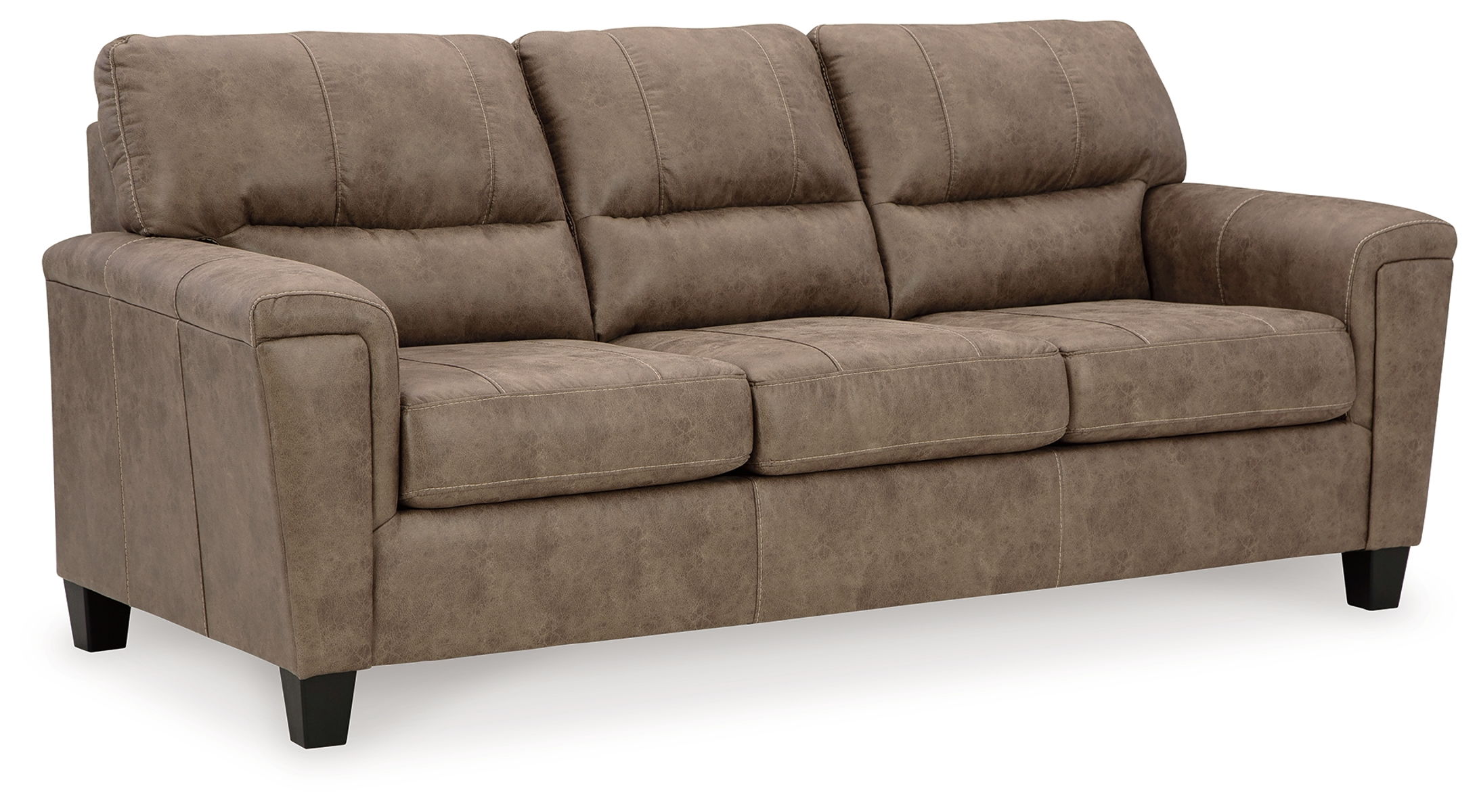 Navi - 3 Pc. - Sofa, Loveseat, Rocker Recliner - Fossil - Image 4