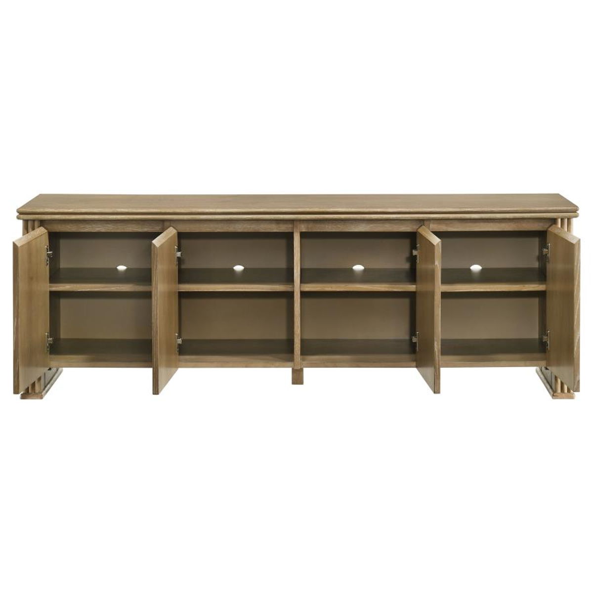 Adina - 70" TV Stand Media Console - Distressed Light Brown - Image 3