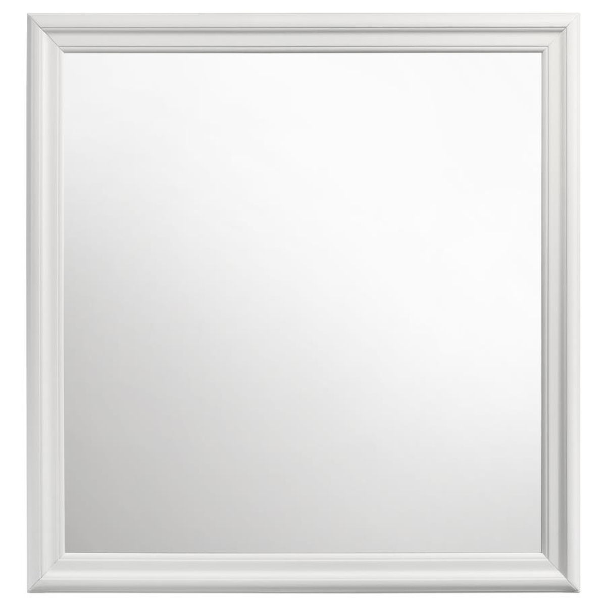 Louis Philippe - 38.25" Dresser Mirror - White - Image 4