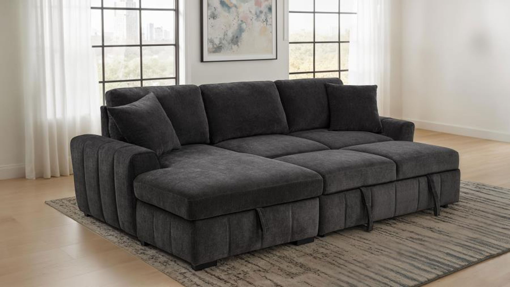 Pastrana - Upholstered Sleeper Sectional Sofa - Image 26