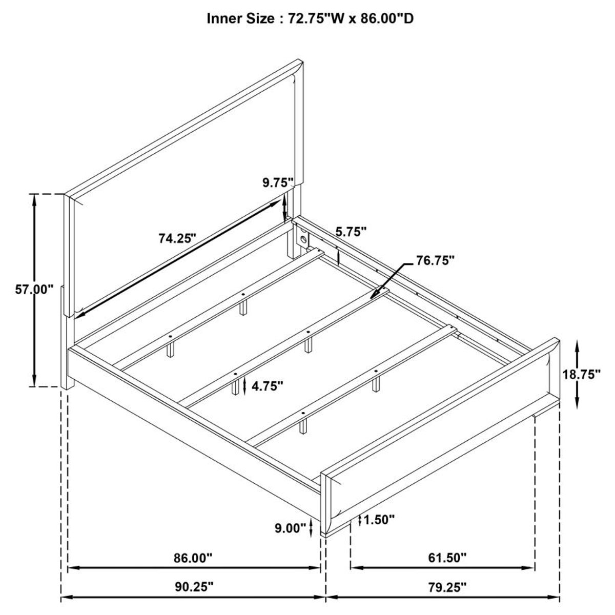 Gracemont - Panel Bed - Image 30