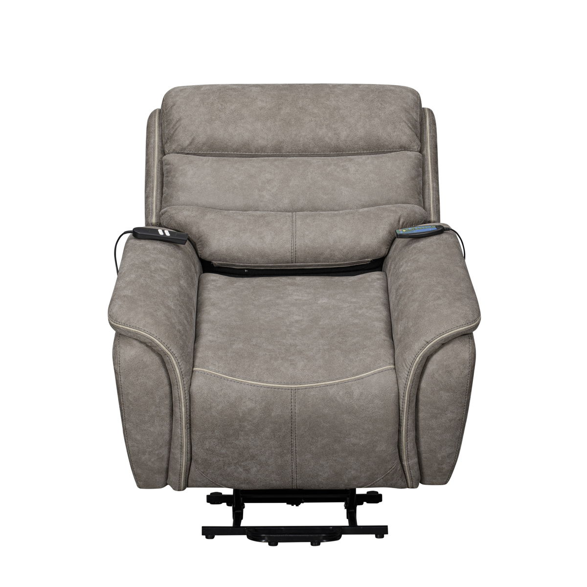 Kamari - Power Lift Recliner With Heat & Massage - Gray - Image 7