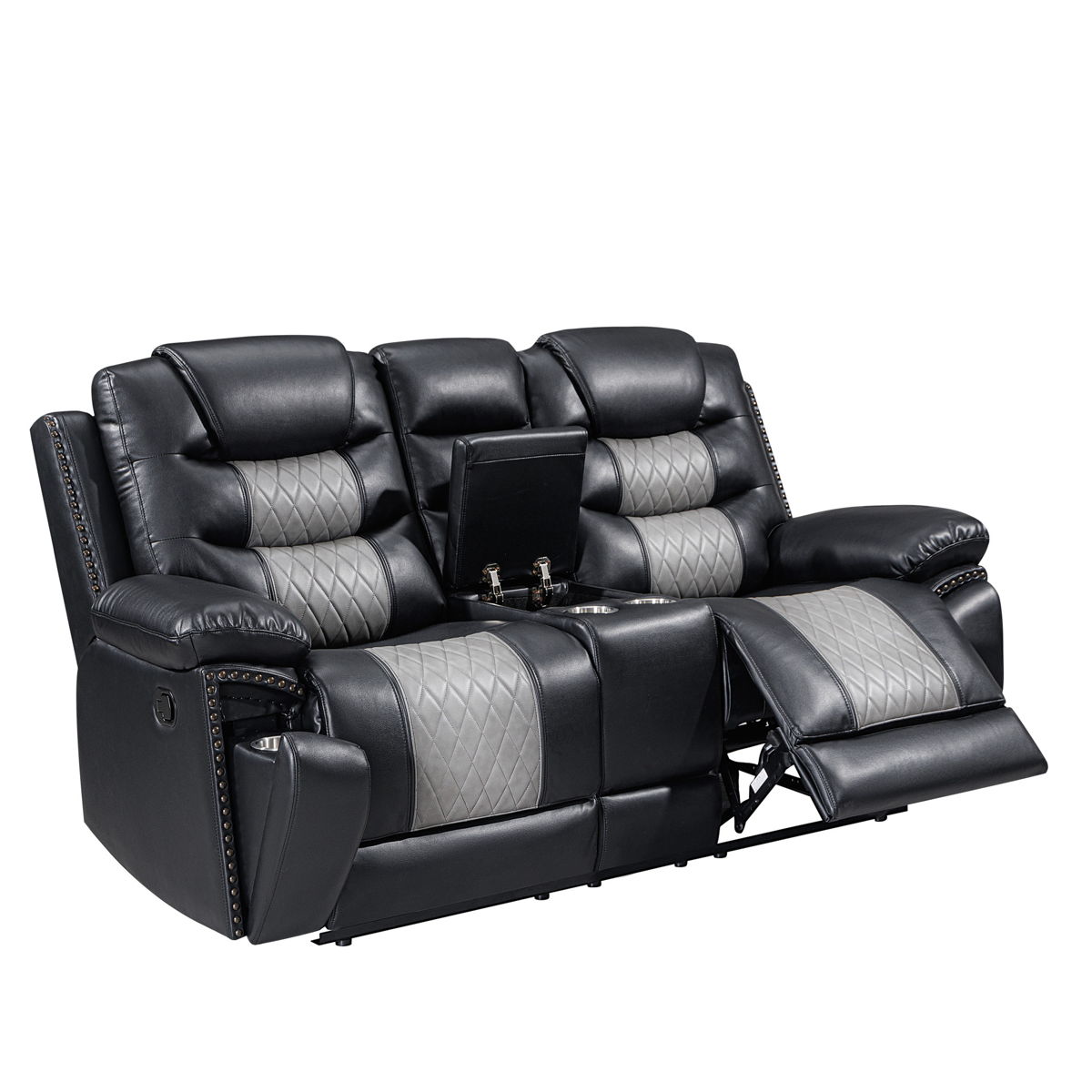 Nikko - Console Loveseat With Dual Recliners - Image 17
