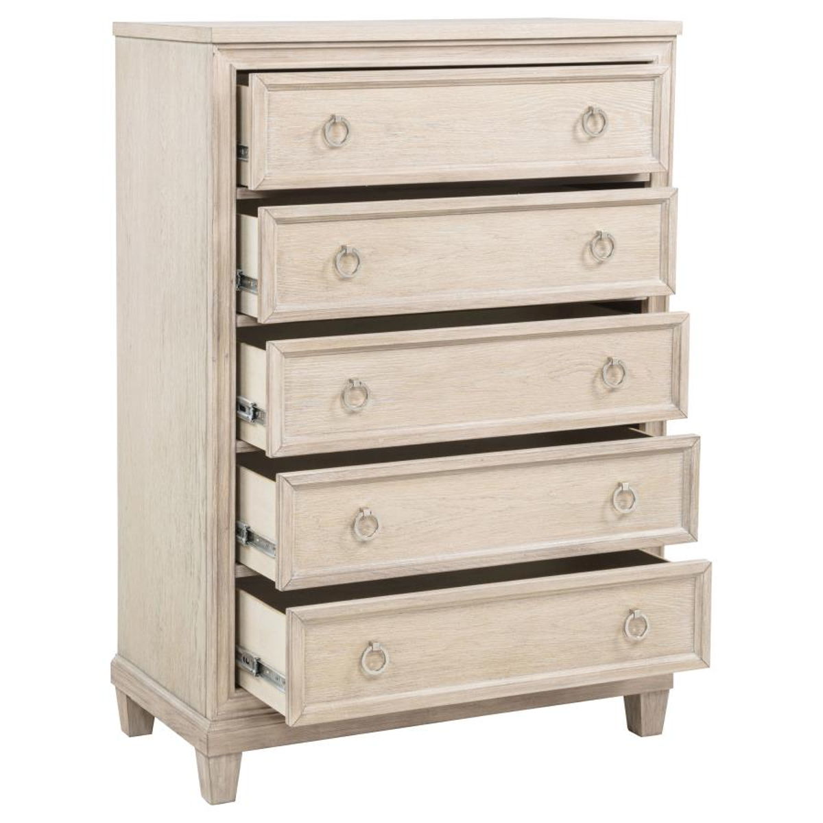 Pembroke - 5-Drawer Chest Of Drawers - Washed Oak - Image 10