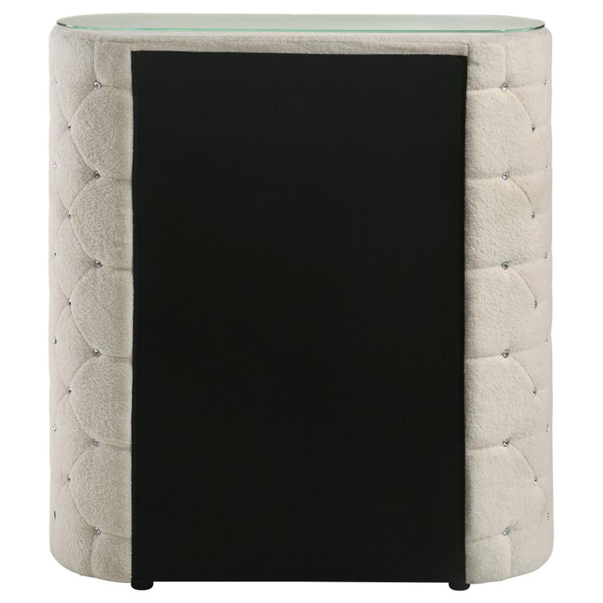 Sonya - 5-Drawer Upholstered Bedroom Chest Of Drawers - Ivory - Image 13