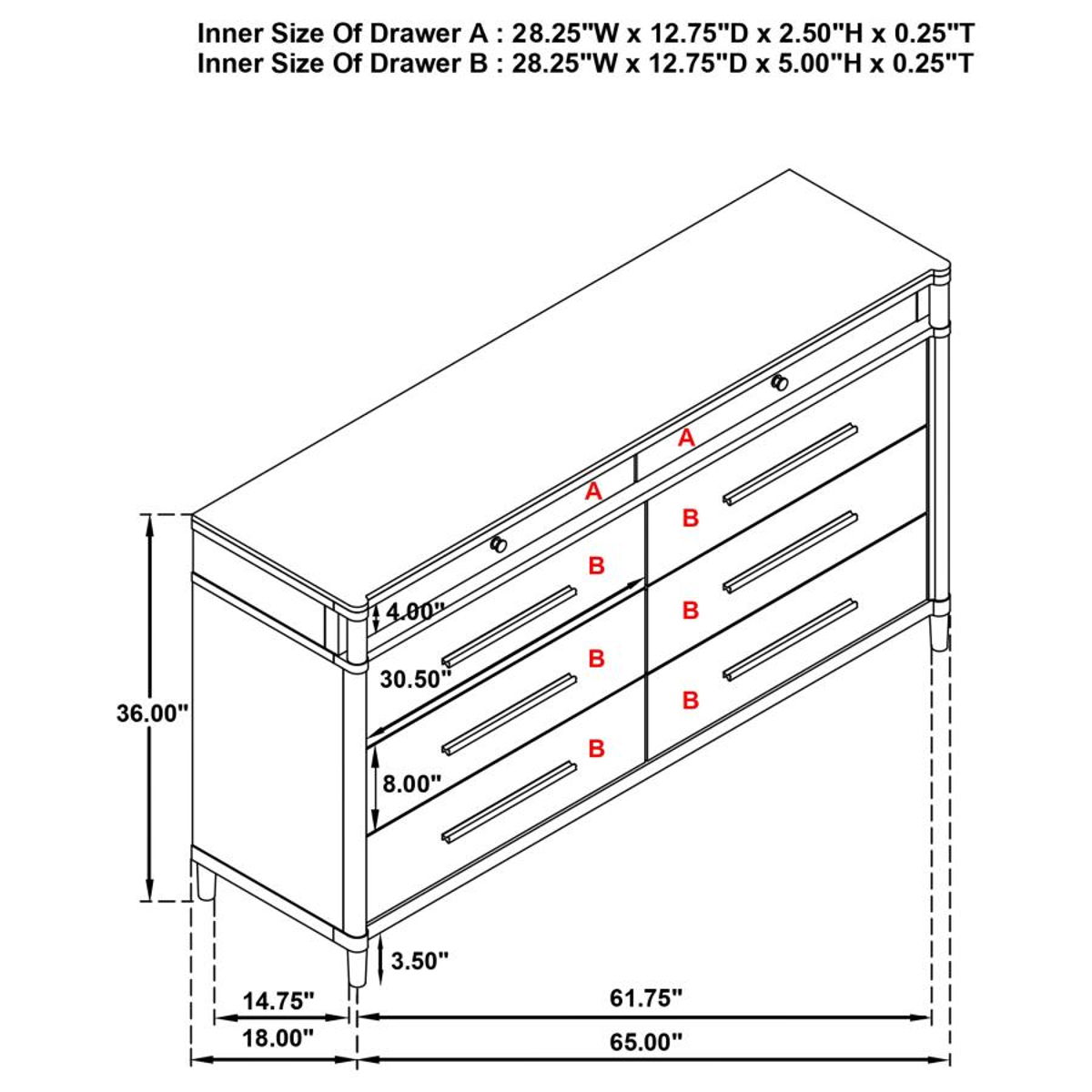 Gracemont - 8-Drawer Bedroom Dresser Cabinet - Image 18