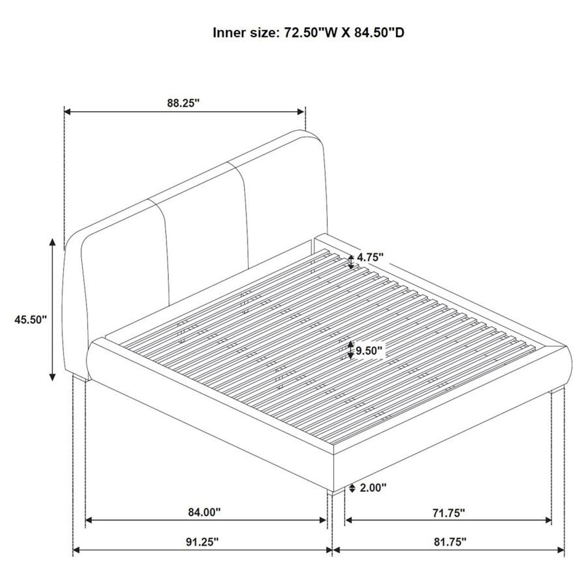Mokena - Upholstered Platform Bed - Image 23