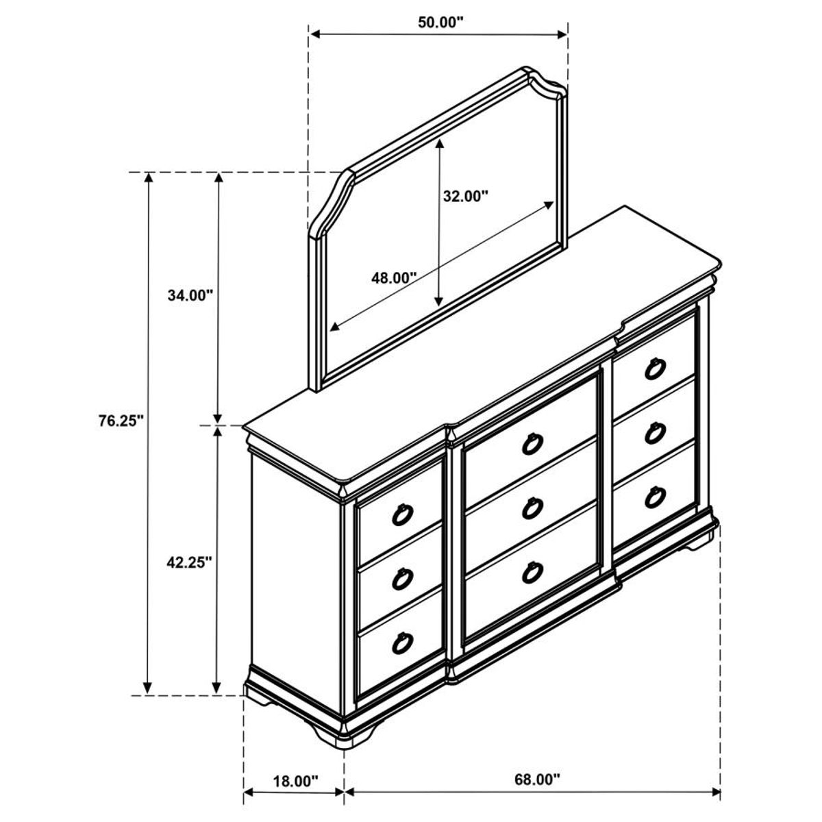Garland - 11-Drawer Bedroom Dresser Cabinet - Image 5