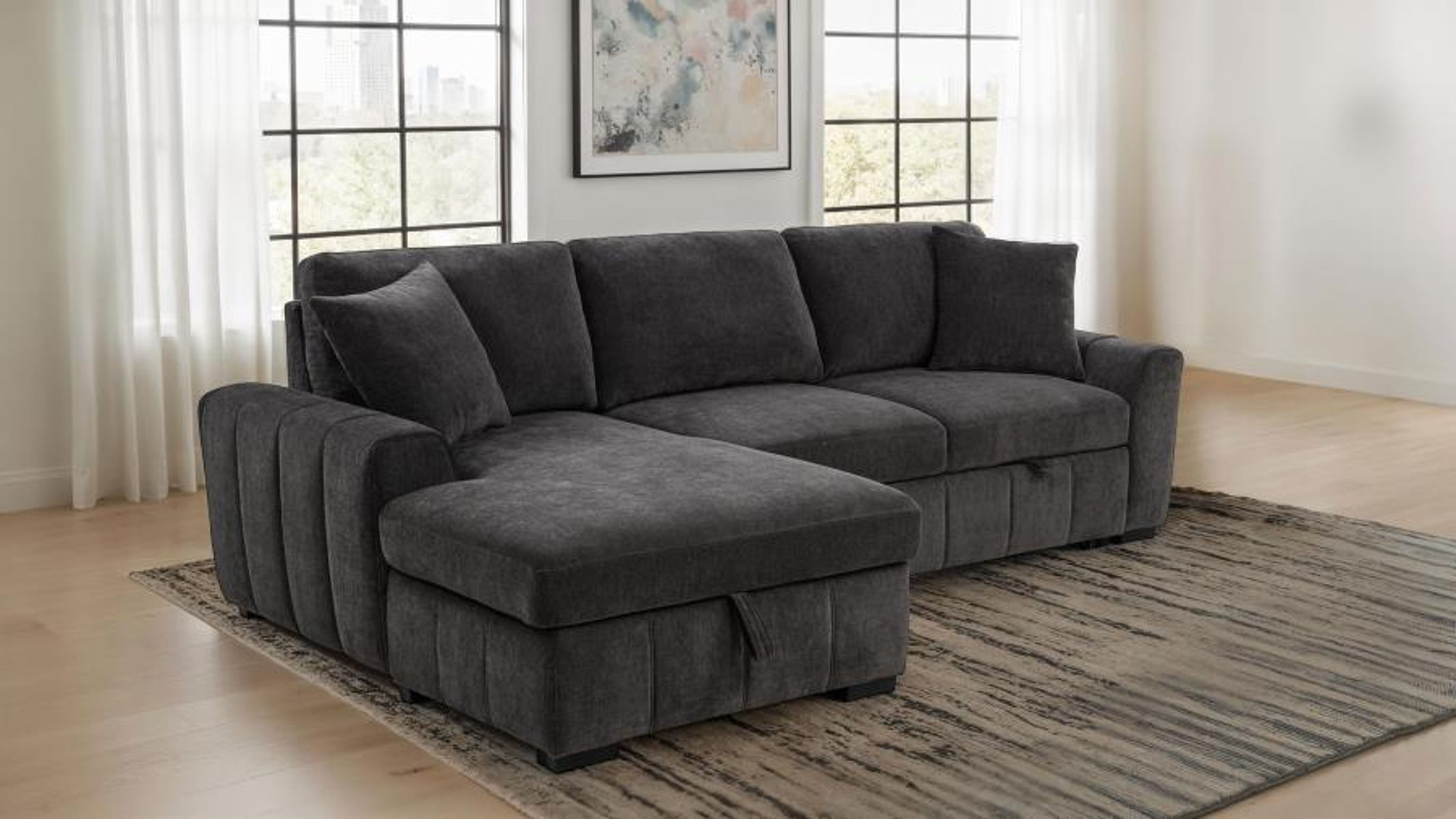Pastrana - Upholstered Sleeper Sectional Sofa - Image 7