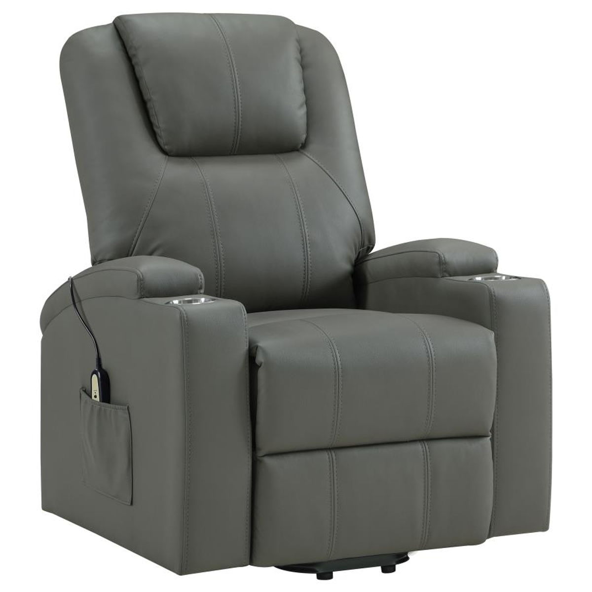 Armstrong - Upholstered Power Lift Massage Recliner - Image 58