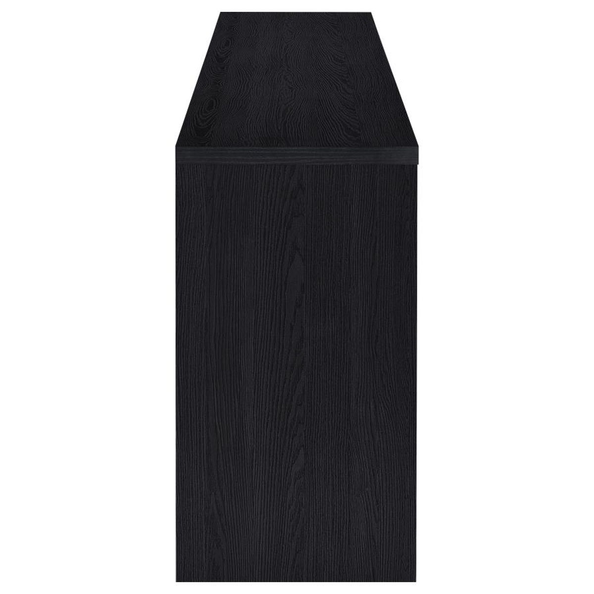 Denison - 79" 4-Door TV Stand Media Console - Black - Image 3