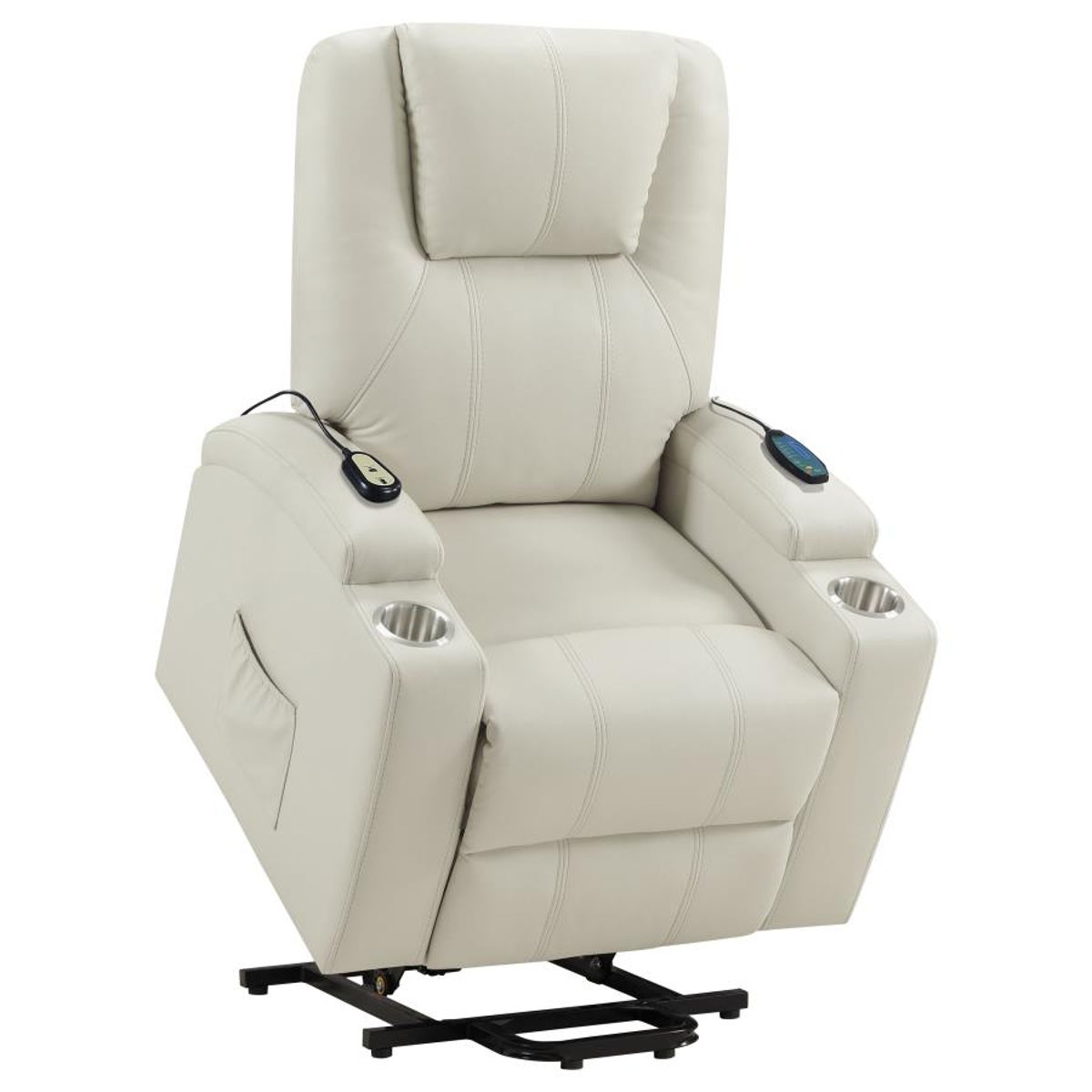 Armstrong - Upholstered Power Lift Massage Recliner - Image 51