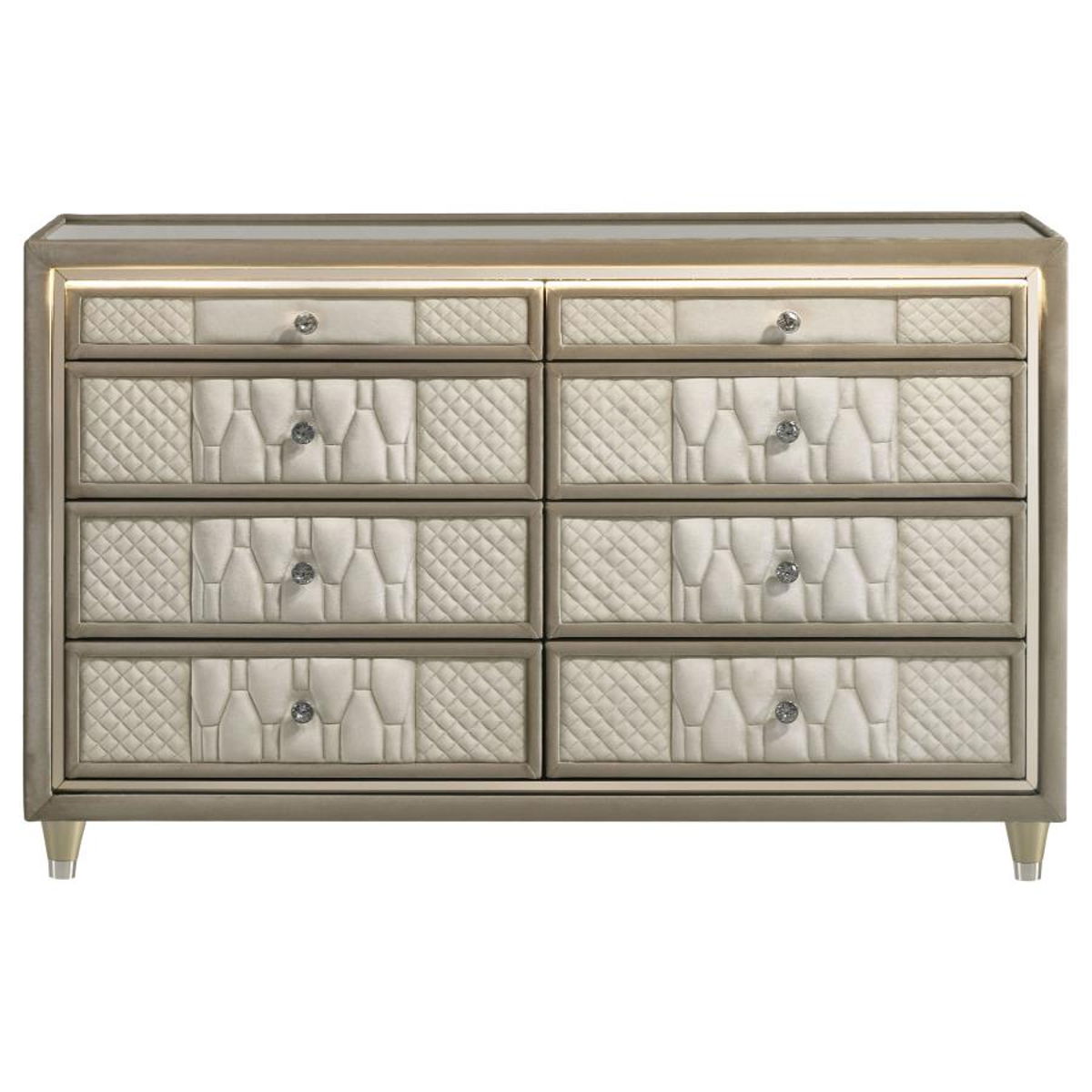 Lorient - 8-Drawer LED Bedroom Dresser Cabinet - Image 7