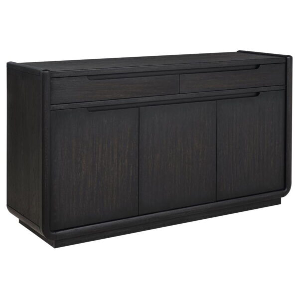 Leandro - 2-Drawer Dining Sideboard Server - Burnished Black
