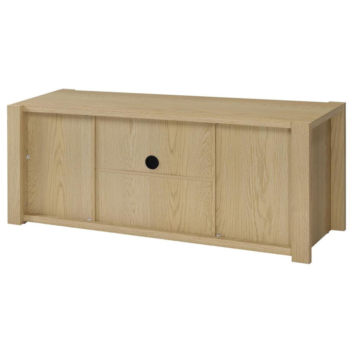 Laurelton - 60" 2-Door TV Stand Media Console - Light Oak - Image 13