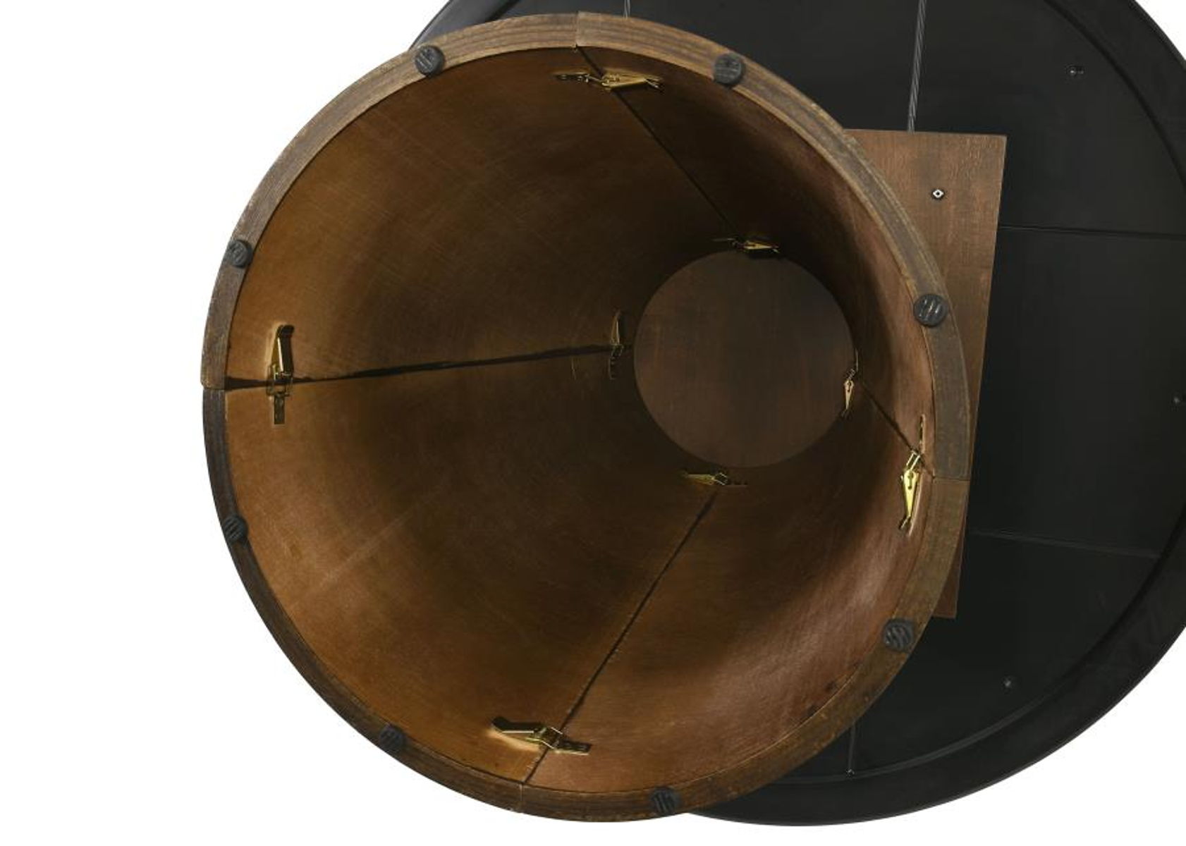 Franklin - 5 Piece Round Dining Table Set - Gray And Dark Oak - Image 3