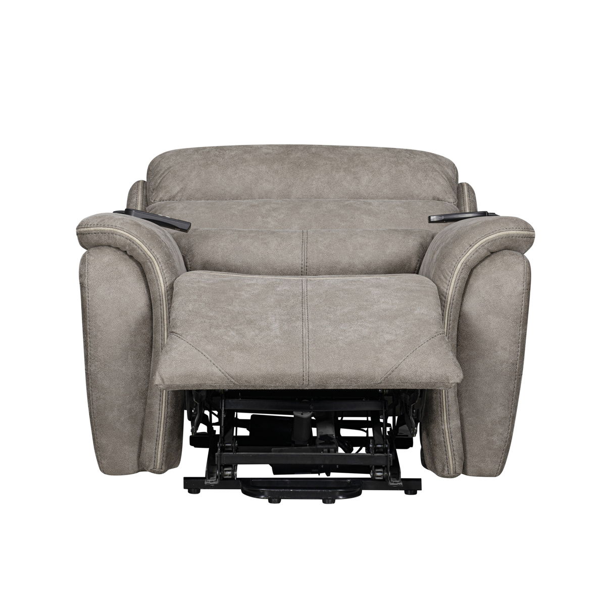Kamari - Power Lift Recliner With Heat & Massage - Gray - Image 3