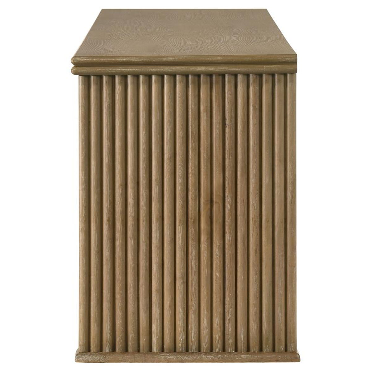 Adina - 70" TV Stand Media Console - Distressed Light Brown - Image 7