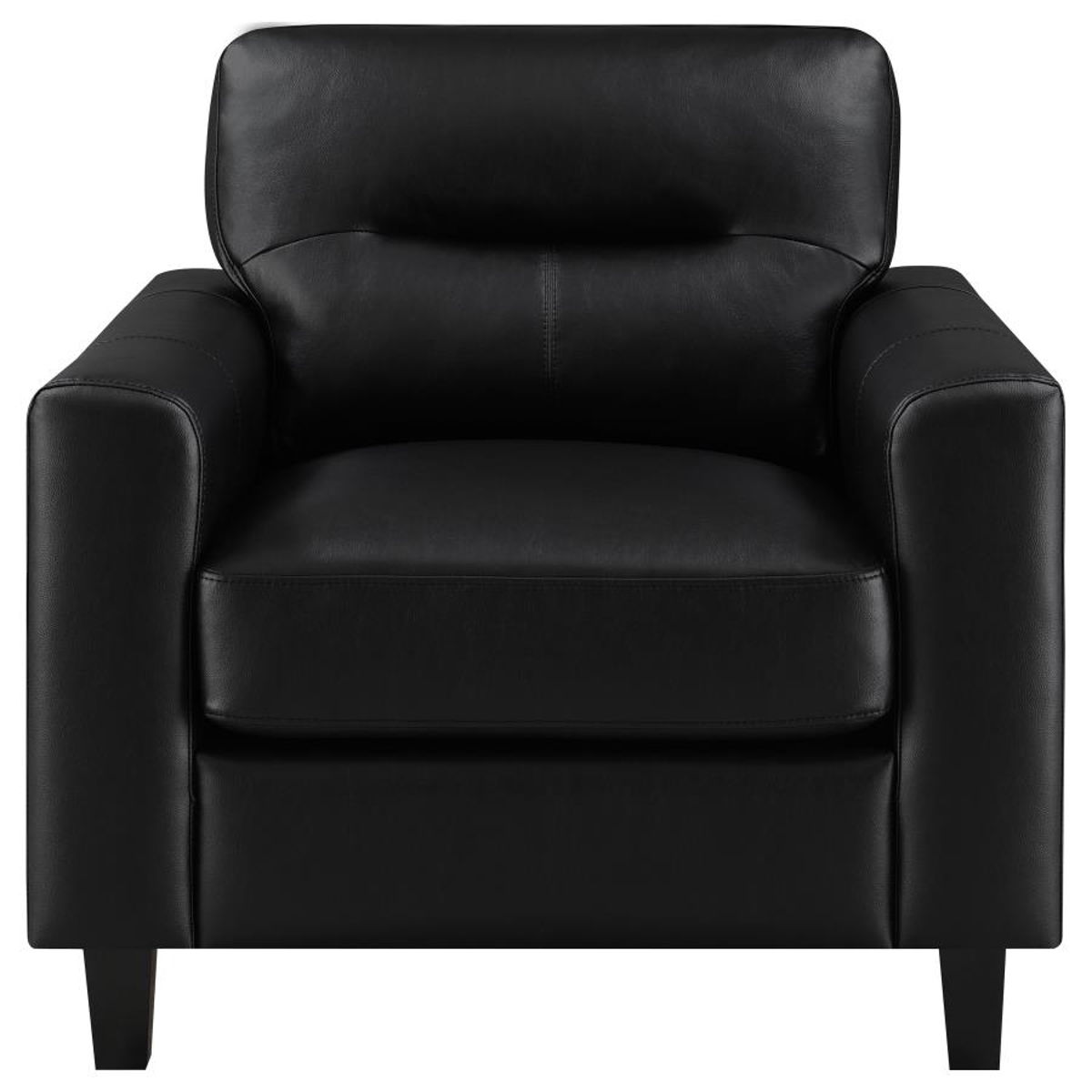 Scotland - Faux Leather Upholstered Track Arm Chair - Image 2