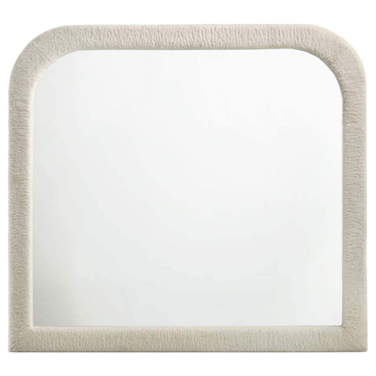 Sonya - Upholstered Bedroom Dresser Mirror - Ivory - Image 3