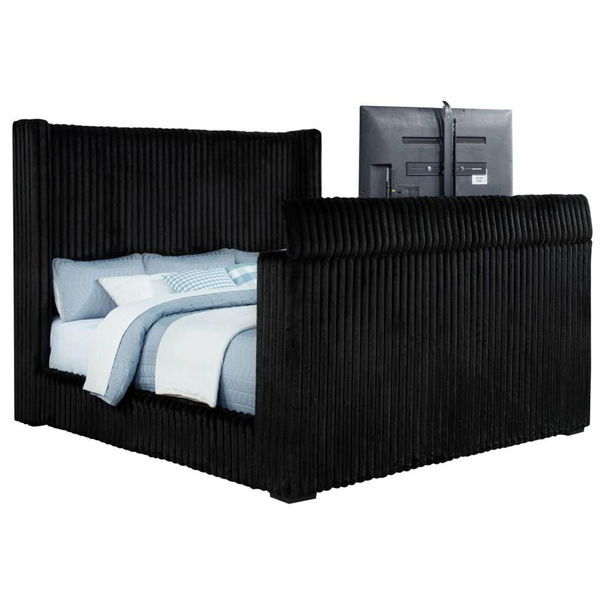 Centergrove - Upholstered Wingback TV Bed - Image 29