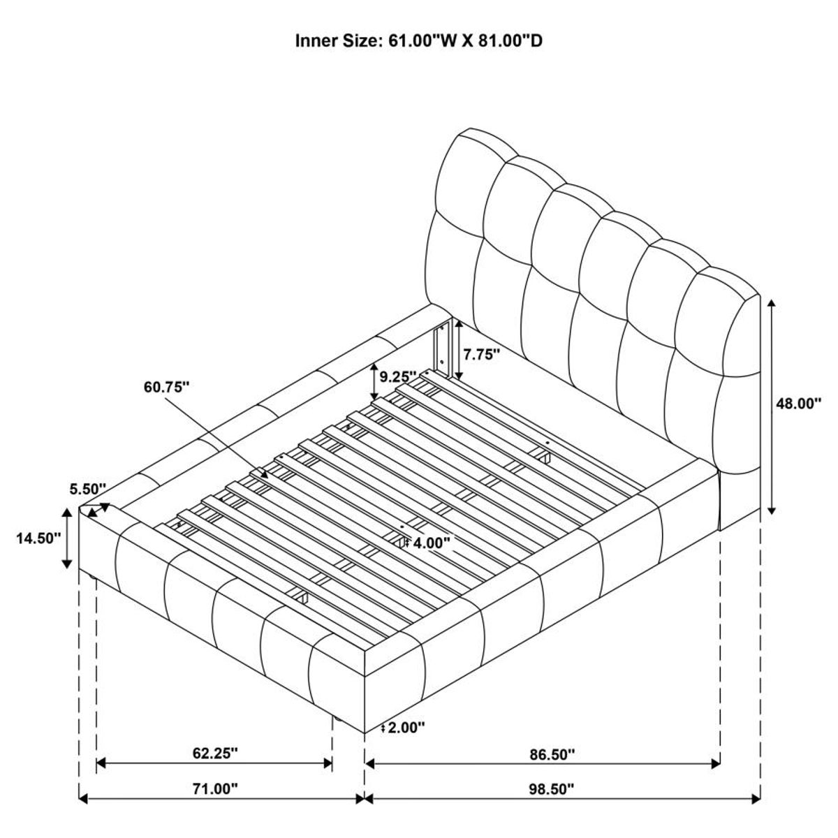 Nollet - Upholstered Platform Bed - Image 6