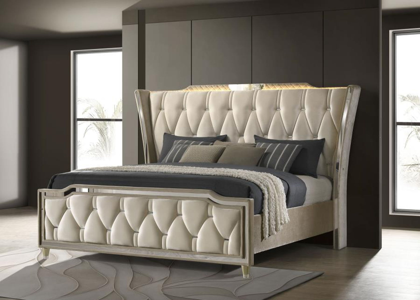Lorient - LED Upholstered Bed - Image 19