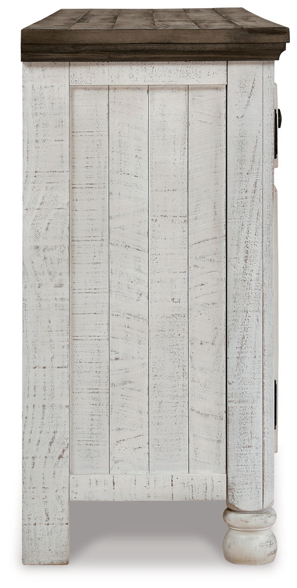 Havalance - Extra Large TV Stand - 4 Doors - Brown / Beige - Image 6