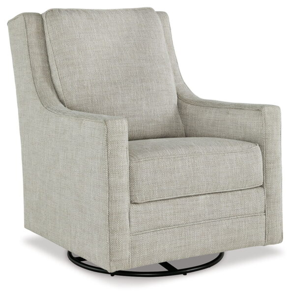 Kambria - Swivel Glider Accent Chair - Fog