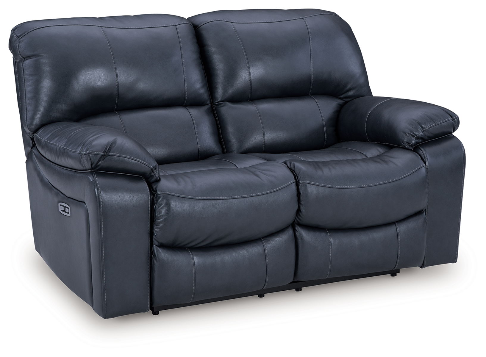 Leesworth - 3 Pc. - Power Reclining Sofa, Power Reclining Loveseat, Power Rocker Recliner - Ocean - Image 7